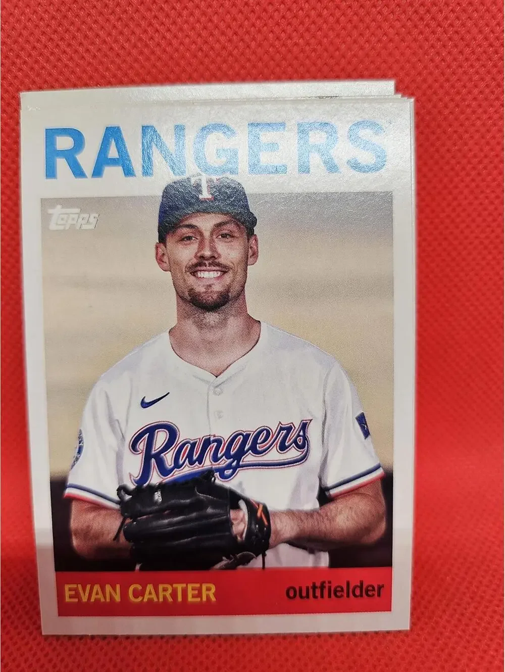 Evan Carter - 2025 Topps Archives #24 - Rangers - RAW mint